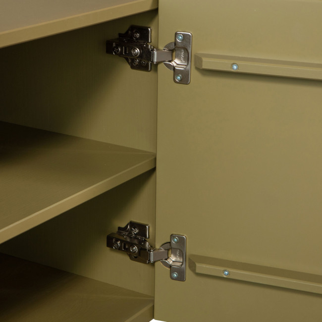 Basu - Meuble tv 3 portes en bois L200cm