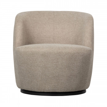 Serra - Fauteuil pivotant design en tissu