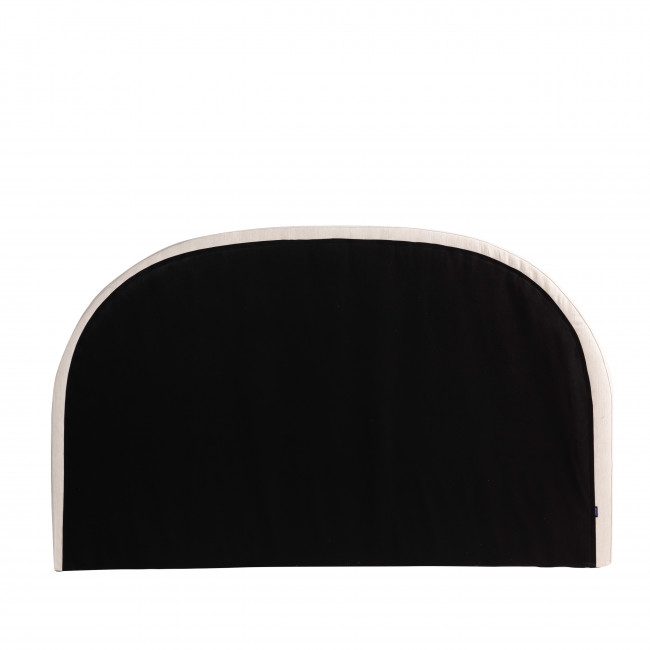 Noussa - Tête de lit en coton et lin demi-lune L170cm