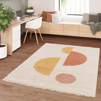 Loxton - Tapis contemporain à motif géométrique