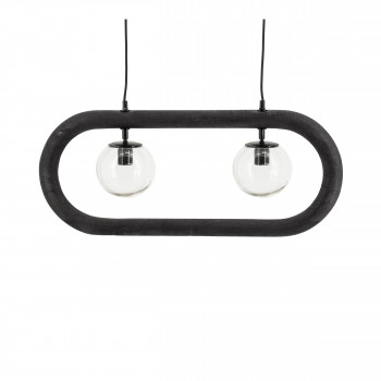 Eris - Suspension ovale en bois