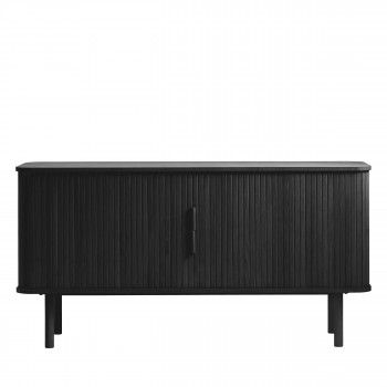Callan - Buffet aux portes coulissantes en bois strié L160cm