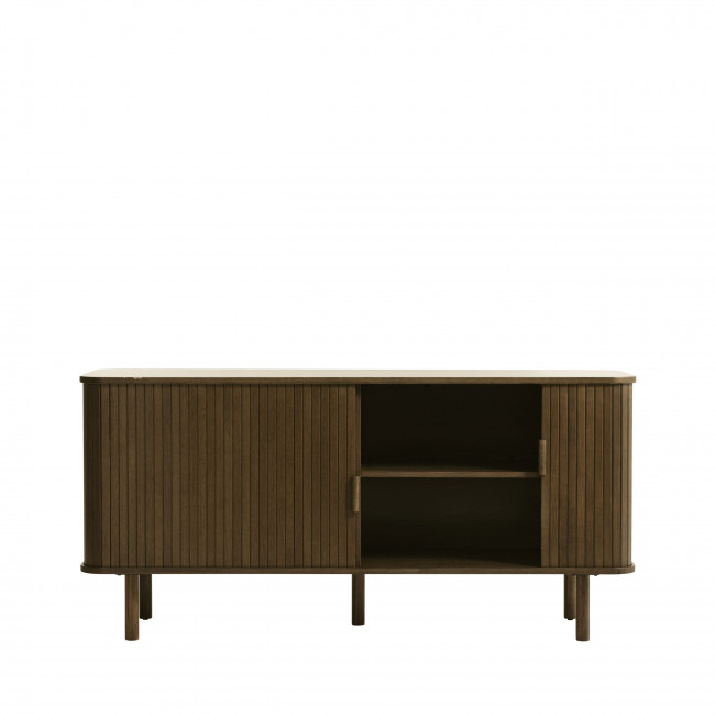 Callan - Buffet aux portes coulissantes en bois strié L160cm