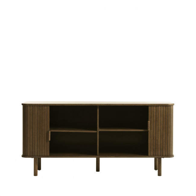 Callan - Buffet aux portes coulissantes en bois strié L160cm