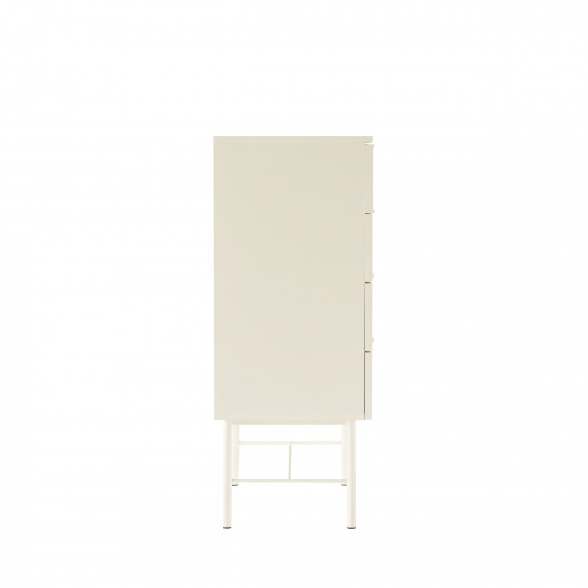 Molly - Commode 4 tiroirs en bois et métal L79cm