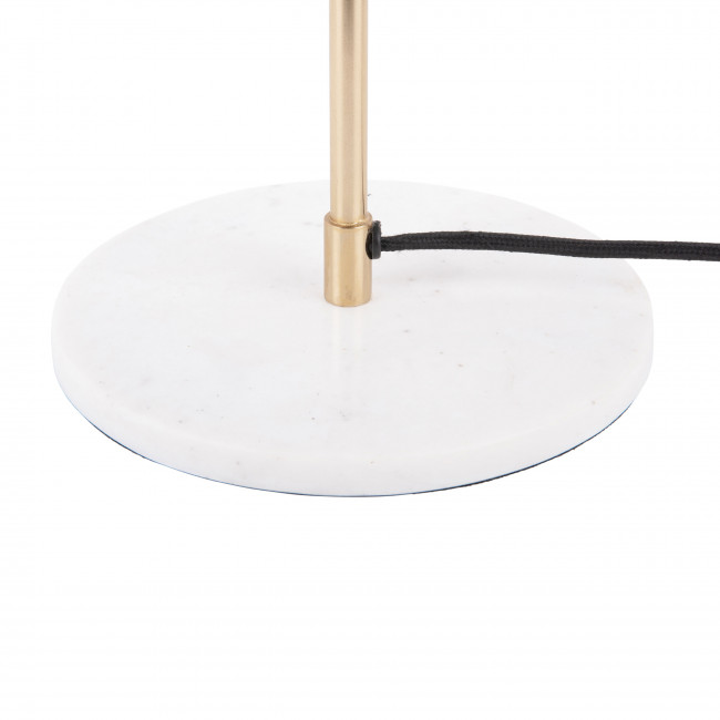 Waved Dome - Lampe à poser en métal et marbre