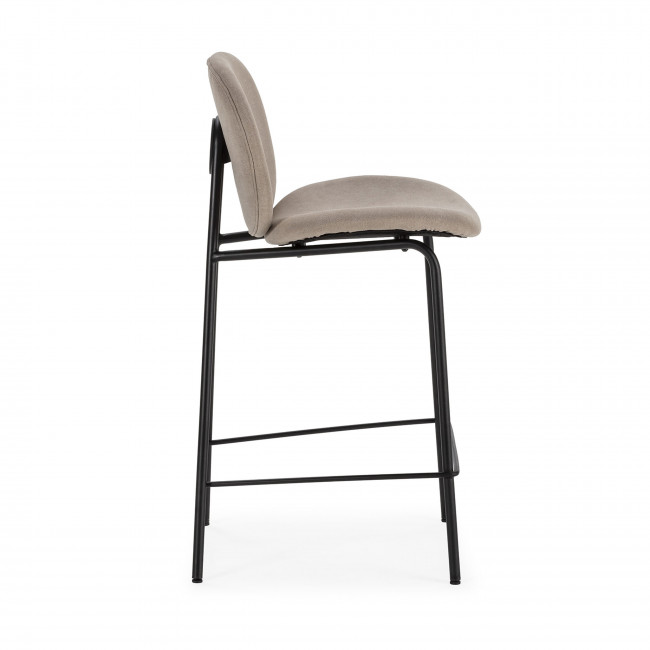 Bega - Lot de 2 chaises de bar en tissu, 65 cm