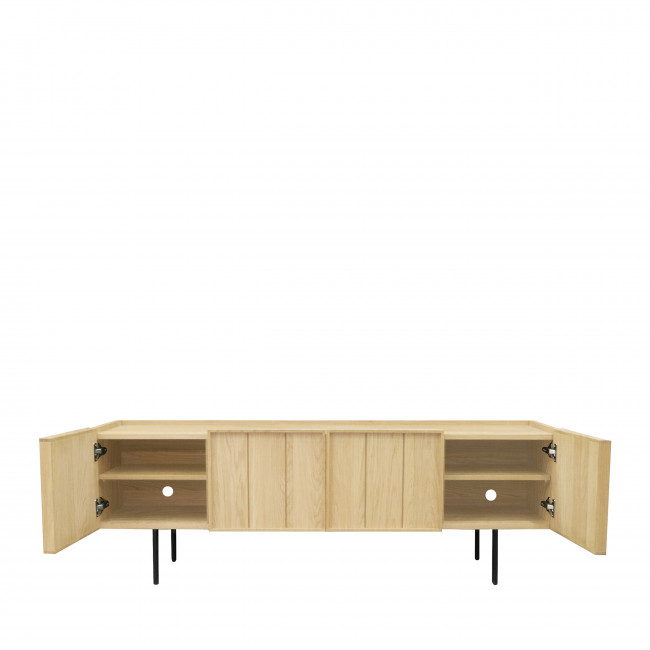Lines - Meuble TV 4 portes en bois L160cm
