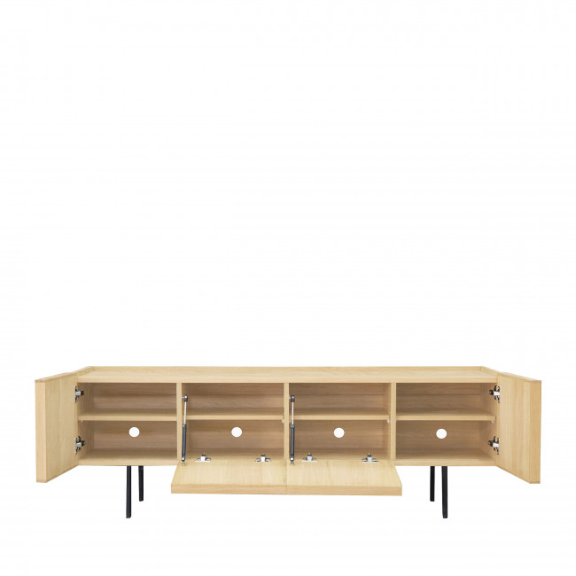 Lines - Meuble TV 4 portes en bois L160cm