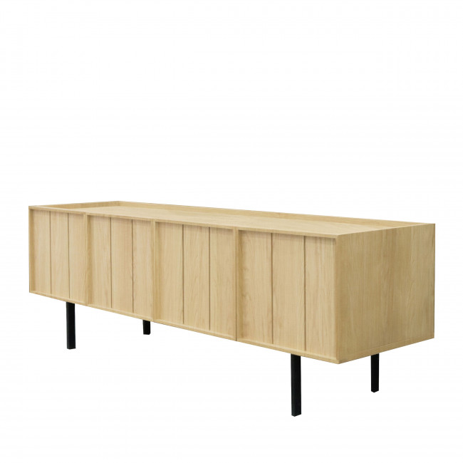 Lines - Meuble TV 4 portes en bois L160cm