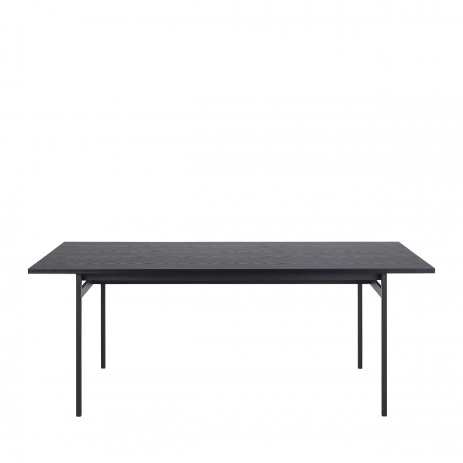 Batara - Table à manger en bois et métal 200x90cm