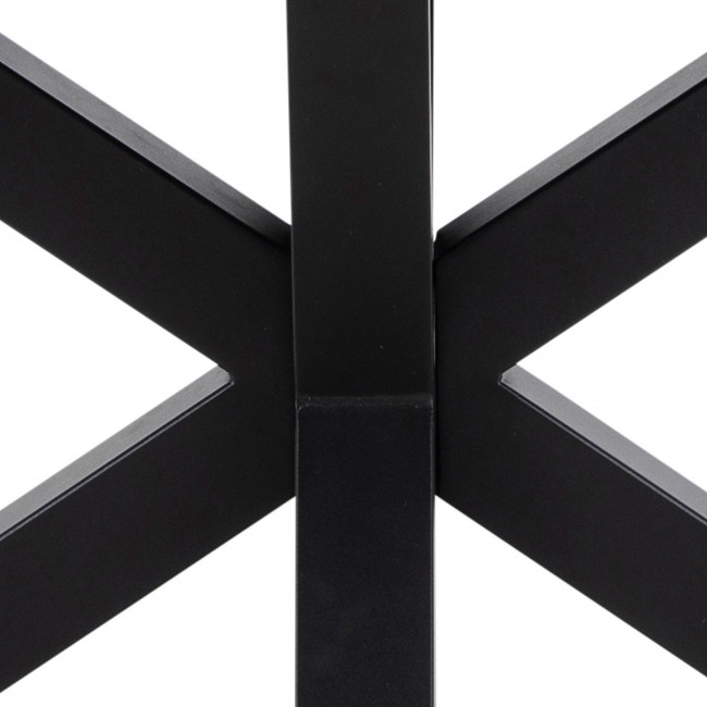 Eurame - Table à manger 8 places en céramique et métal 
