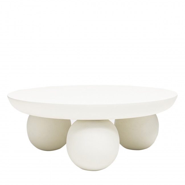 Bungin - Table basse en bois massif ø90cm