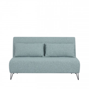 Joe harper - Canapé convertible 2 personnes en tissu bouclette