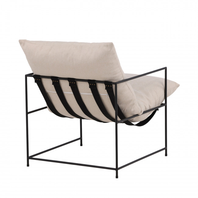 Sedalia - Fauteuil en tissu et métal