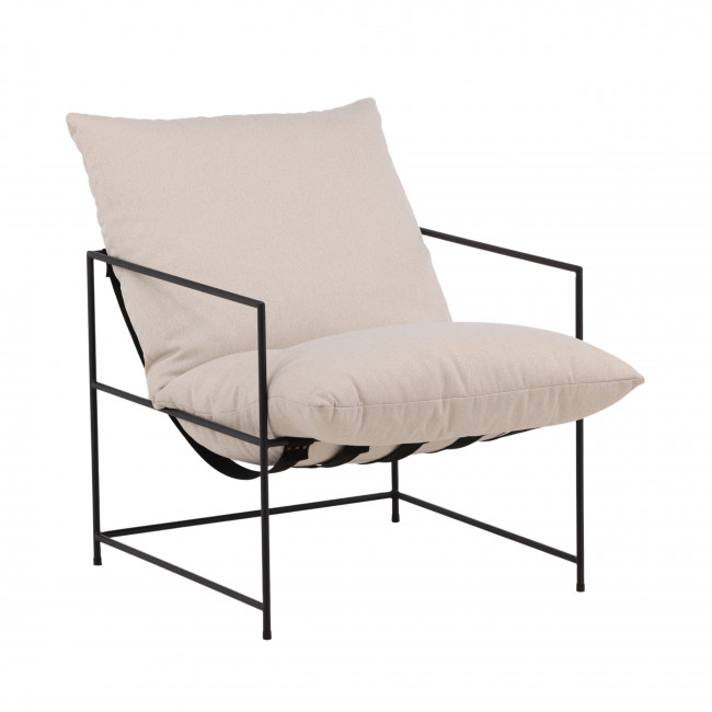 Sedalia - Fauteuil en tissu et métal