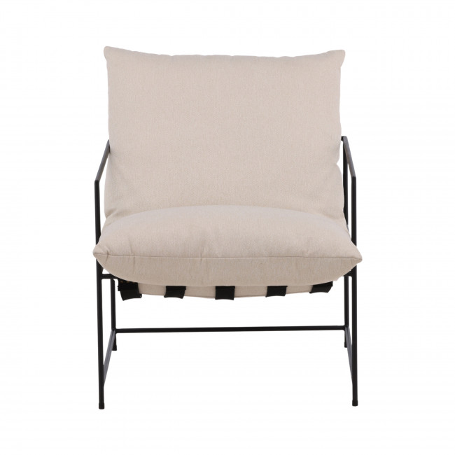 Sedalia - Fauteuil en tissu et métal