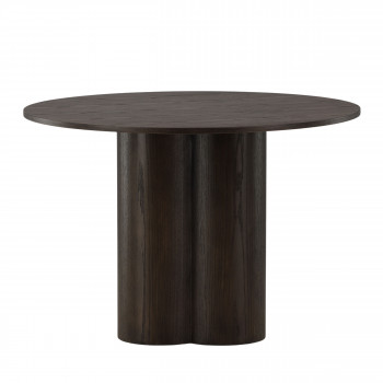 Olivia - Table à manger 4 personnes ronde en bois 