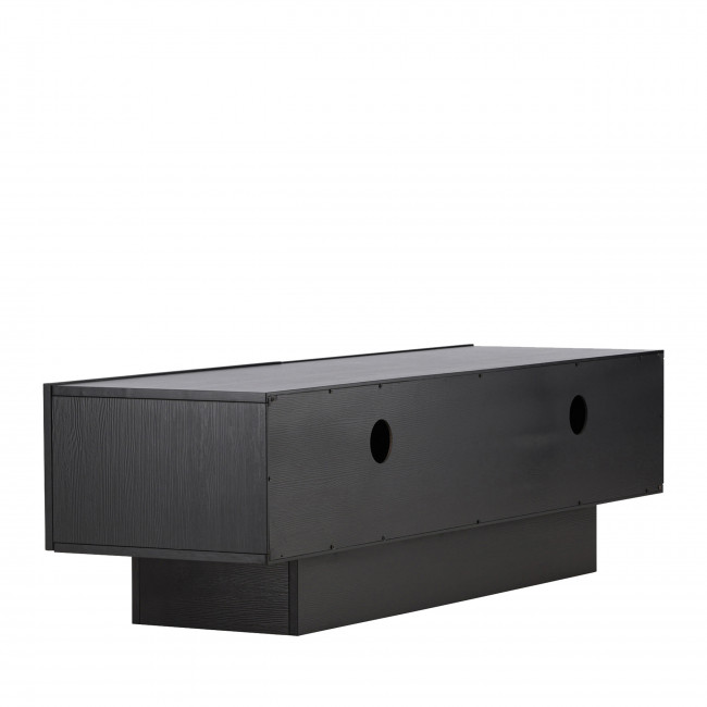 Cuenca - Meuble TV 2 portes battantes en bois L160cm