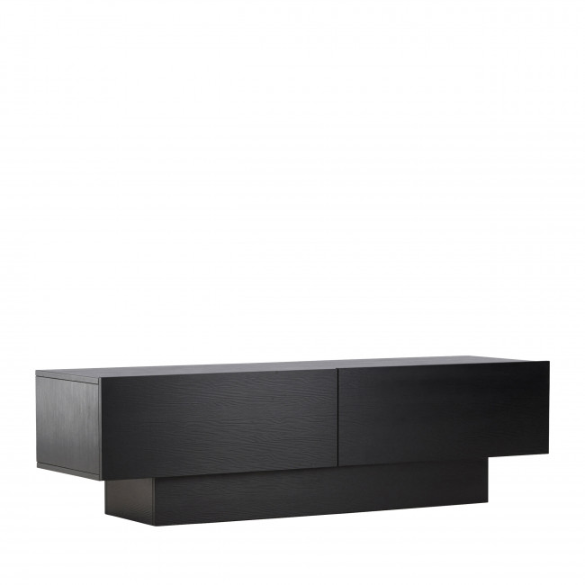 Cuenca - Meuble TV 2 portes battantes en bois L160cm