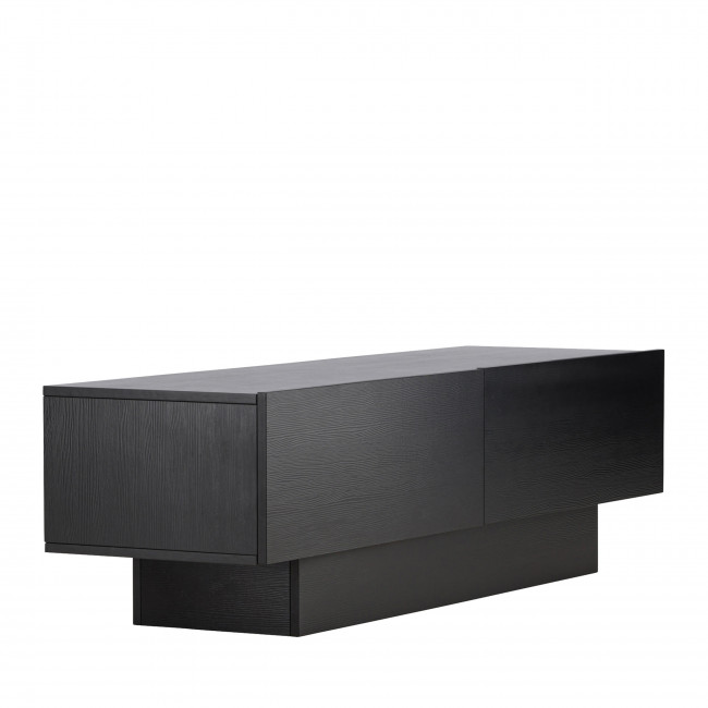 Cuenca - Meuble TV 2 portes battantes en bois L160cm