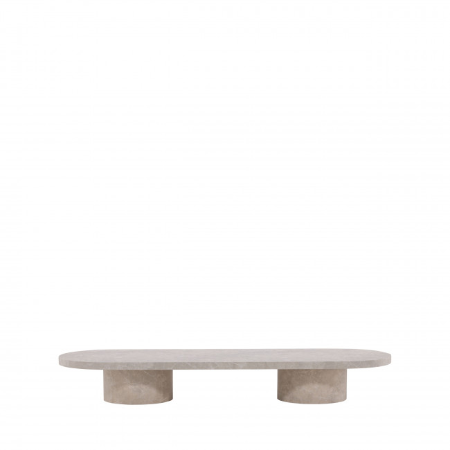 Narvik - Table basse ovale en bois 190x60cm