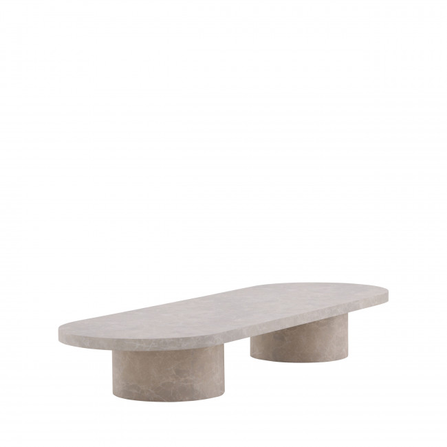 Narvik - Table basse ovale en bois 190x60cm