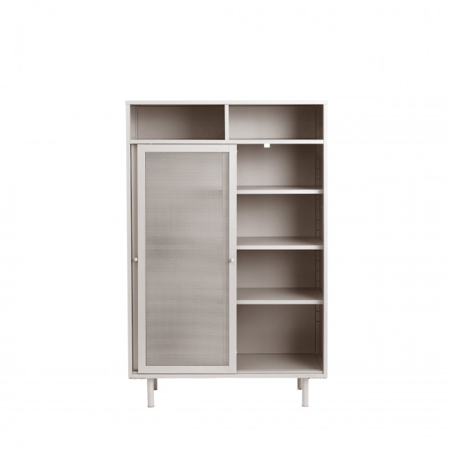 Kiso - Vaisselier 2 portes, 2 niches en métal H140cm