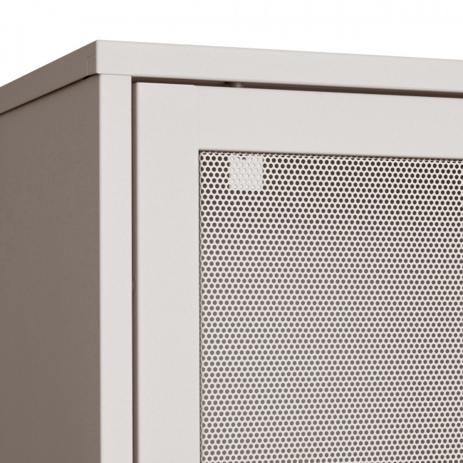 Kiso - Vaisselier 4 portes, 2 niches en métal H180cm