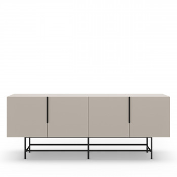 Vintara - Buffet 4 portes en bois et métal L200cm