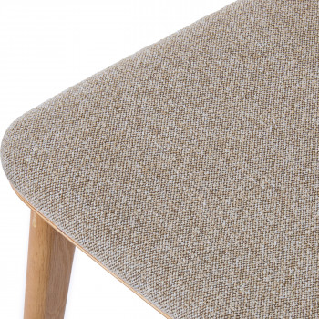 Orr - Lot de 2 chaises en tissu et bois