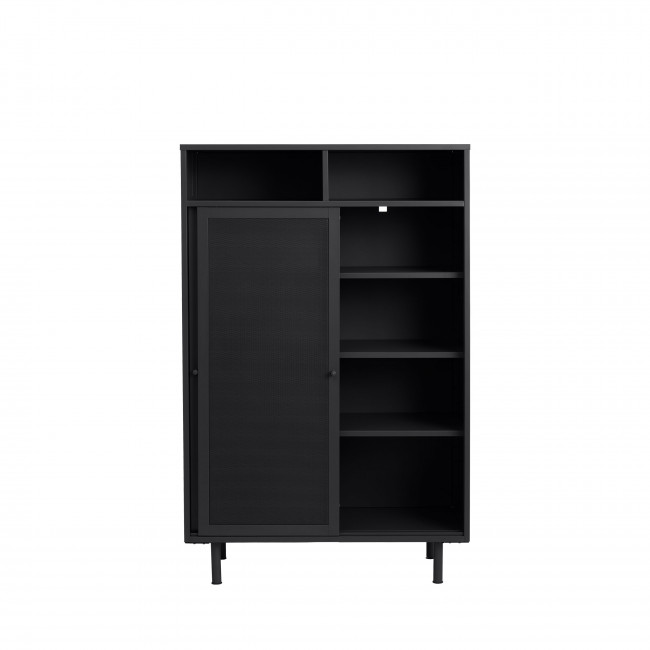 Kiso - Vaisselier 2 portes, 2 niches en métal H140cm