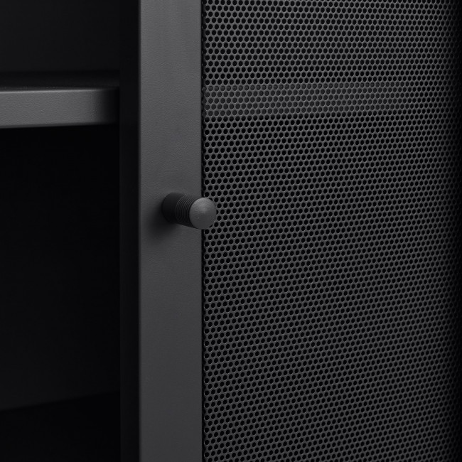 Kiso - Vaisselier 2 portes, 2 niches en métal H140cm