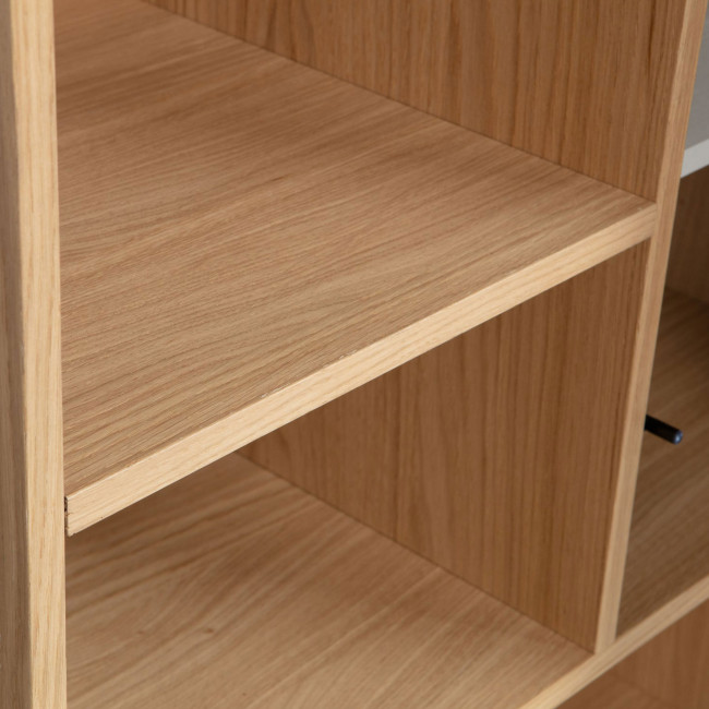 Modulair - Bibliothèque 3 portes en bois H199cm