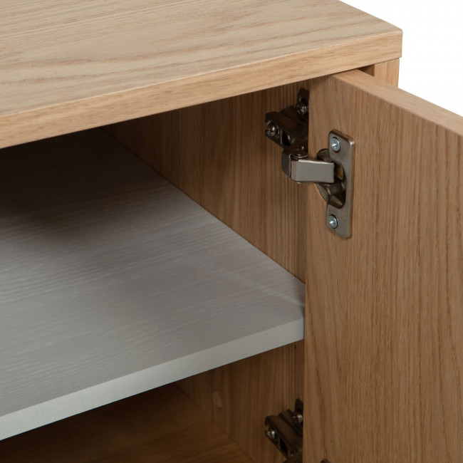 Modulair - Meuble TV 2 portes en bois L77cm