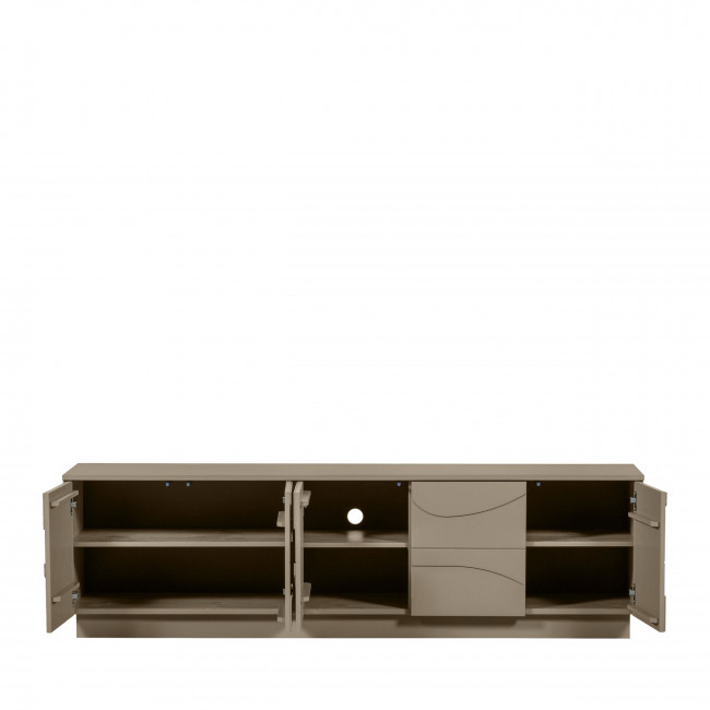 Teo - Meuble TV 5 portes en bois L180cm