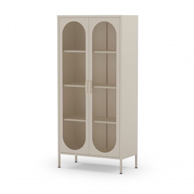 Zio - Vaisselier 2 portes en métal H170cm
