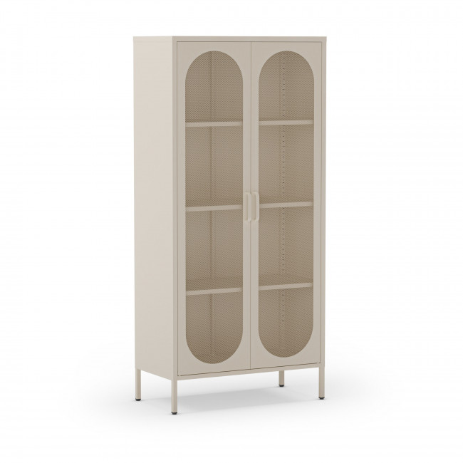 Zio - Vaisselier 2 portes en métal H170cm