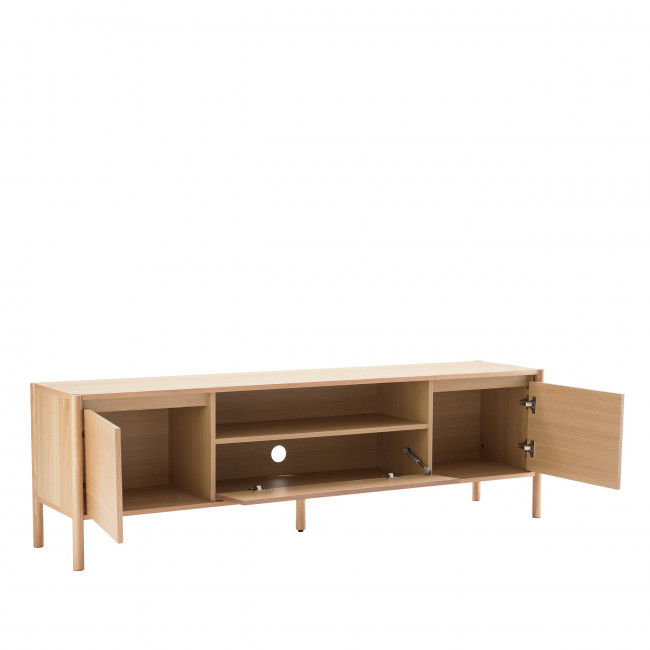 Verade - Meuble TV 2 portes 1 tiroir en bois L180cm