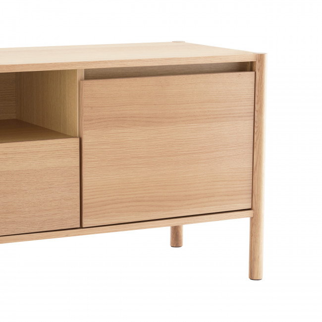 Verade - Meuble TV 2 portes 1 tiroir en bois L180cm