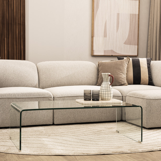Nido - Table basse en verre L110cm