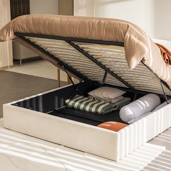 Mac beth - Lit coffre en tissu 160x200cm