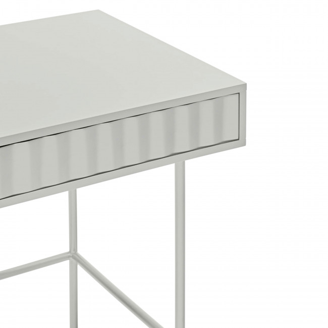 Sierra - Bureau 2 tiroirs en bois et métal L120cm