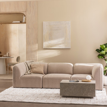 Noor - Chauffeuse pour canapé modulable en tissu