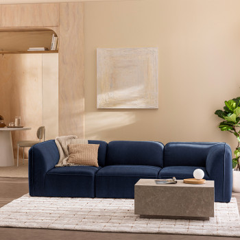 Noor - Angle réversible pour canapé modulable en tissu