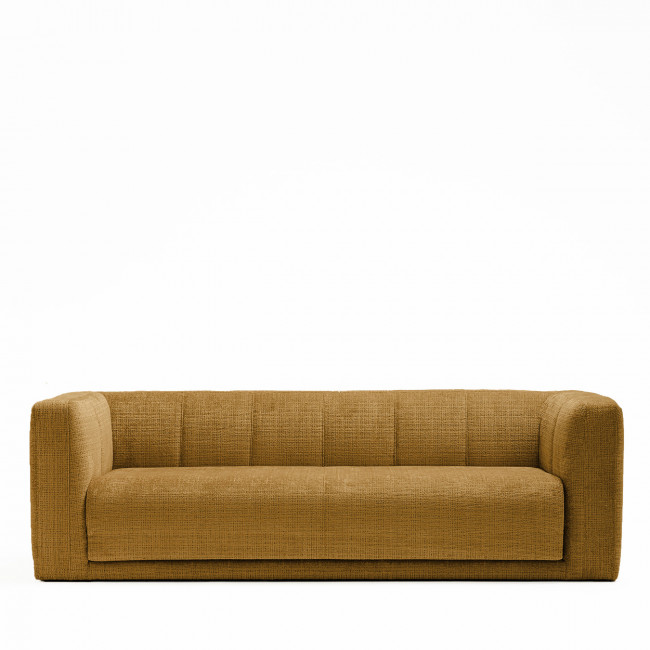 Danae - Canapé convertible 4 places en tissu chenille
