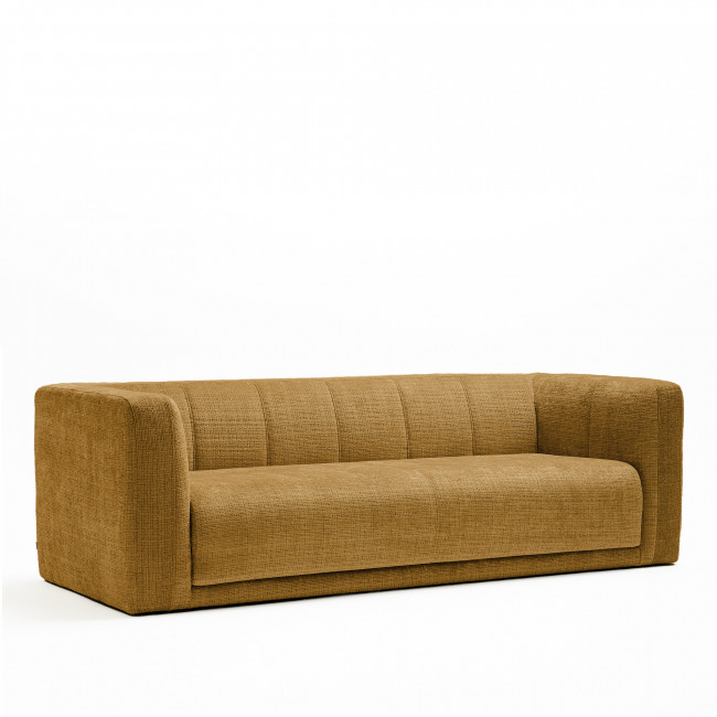 Danae - Canapé convertible 4 places en tissu chenille
