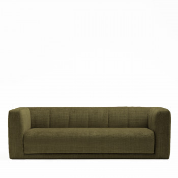 Danae - Canapé convertible 4 places en tissu chenille