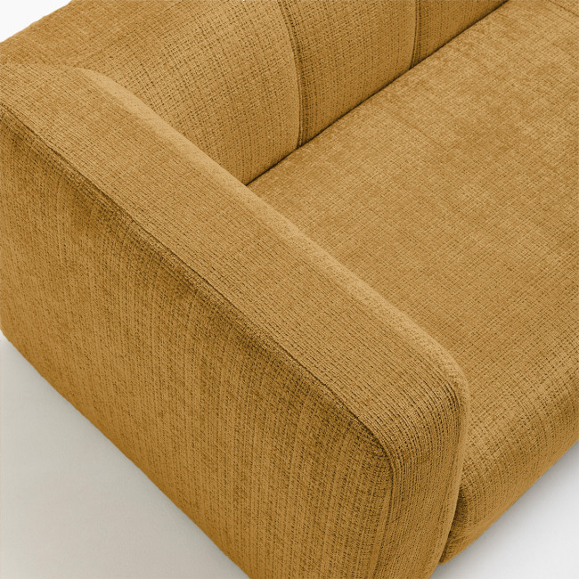 Danae - Canapé convertible 4 places en tissu chenille