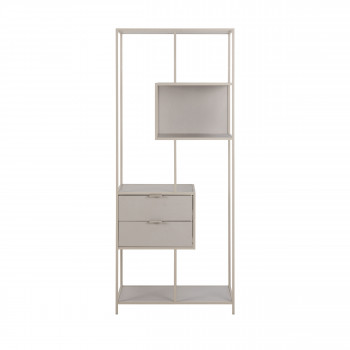 Hexa - Étagère 2 tiroirs en métal H185cm